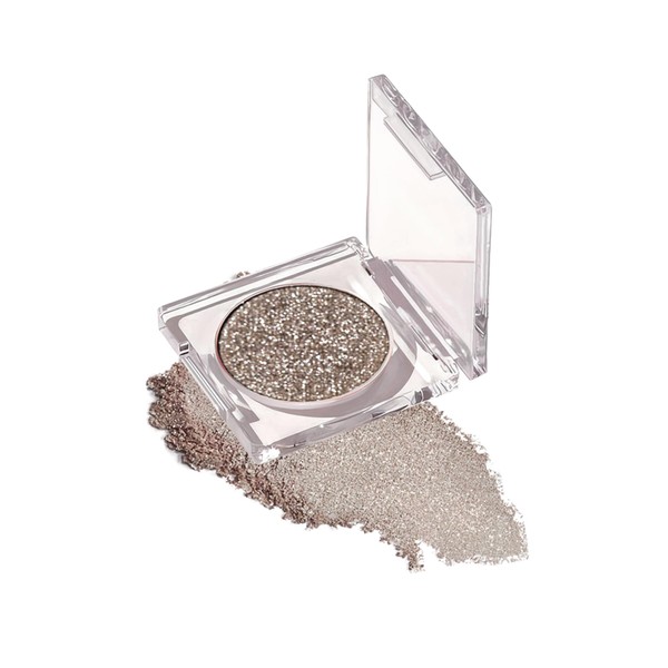 Sparkle Monochrome Eyeshadow Palette, Brown Glitter Shimmer Highly Pigmented Eye