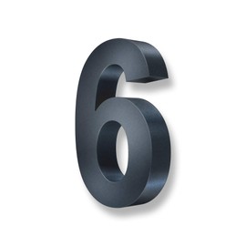 Metzler 3D House Number Anthracite RAL7016 Stainless Steel Height 20 cm