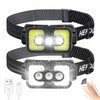 Unbranded COB LED Headlamp USB Rechargeable Headlight Torch Work Lamp