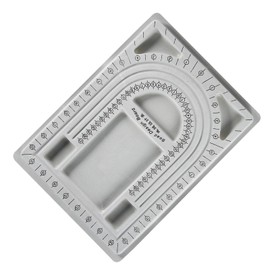 Tablero de Diseño de Cuentas, Organizador de Diseño de Cuentas Fácil de Usar, Polietileno y Tela Flocada, Herramienta para Manualidades DIY para Proyectos Artesanales,