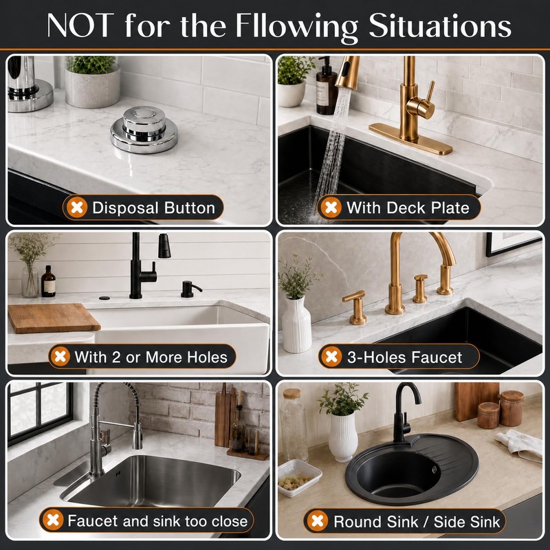 Faucet Mat for Kitchen Sink, Natural Diatomite Stone (23.6" x