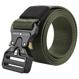 KingMoore Men's Tactical Belt Heavy Duty Webbing Belt Adjustable Military Style Nylon Belts