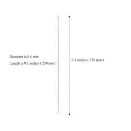 5Pcs Hawaiian Lei Needle for Leis Making, 9.1 Inch Large Eye Sweing Long Needle for Flower Lei Making Lei Needle to Make Hawaiian Lei for Graduation Wedding Birthday Party, Dia 0.6 mm, LXLVOUEG