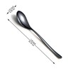 Kyraton Black Soup Spoons, Pack of 12, 20.3 cm Stainless