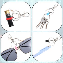 HJZHII 12 pcs Retractable Pen Holders, Badge Reel Accessories Clips on Pens for Badge Reel Pen Holder for Lanyard Pens Holder for Nurses X-ray Marker Holder Pen Converter(Pen not Included)