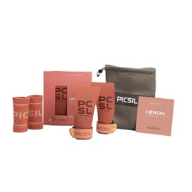 PICSIL Heron Grips with and Without Magnesium, Full Hand Protection, Grips + Wristbands for Cross Training, Gym, Boxing, Weightlifting, for All Athletes, Unisex (Canyon, G)