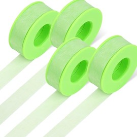 Obeyalash 4 Rolls Lash Extension Tape - Eyelash Tape for Lash Extensions Micropore Tape Silicone Gel Tape Green Blue Pink Medical Tape for Lashes, Makeup, Wound Care, Sensitive Skin (4pcs Green)