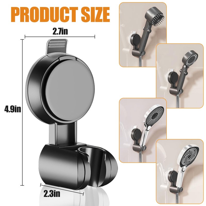 lomdung Universal Hand Shower Holder with Suction Cup, Universal Shower