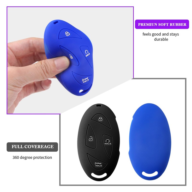 QBUC 2PCS for Hyundai Ioniq 6 Key Fob Cover,Silicone Key