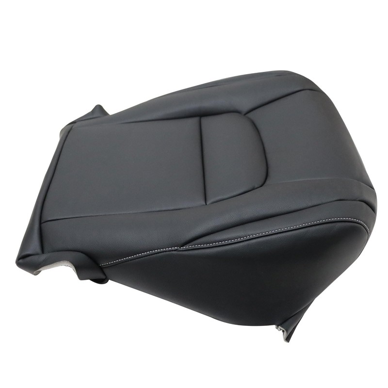 NLQR Driver Side Bottom Microfiber Leather Seat Cover Black Compatible