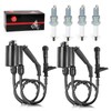 Ignition Coil Pack & Spark Plug + Cap For Honda