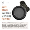 Soft Black Eyebrow Powder – Long-Lasting, Waterproof, Smudge-Proof Brow Powder