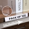 Containlol 100 Pieces Moveable Shelf Label Holders Clear Shelf Moveable