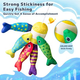 Aiqi Baby Montessori Toy from 1 2 Years, Magnetic Fishing Game for Children 6 12 Months, Sensory Learning Toy for Hand-Eye Coordination, Motor Skills Toy, Gift 1 Year Girl Boy