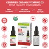 Land Art Certified Organic Vitamin D3 (490 Drops/Servings) - Extra