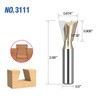 HUHAO Dovetail Router Bit 7/8-Inch 14.5 Degree, with 1/2-Inch Heavy-Duty