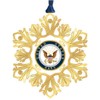 Beacon Design Navy Snowflake Ornament