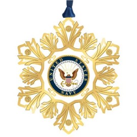 Beacon Design Navy Snowflake Ornament