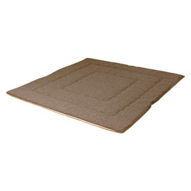 Sleeping Princess Kotatsu Shiki Tweed Style Brown Oval Square 39.4 x 39.4 inches (100 x 100 cm), Made in Japan, Nep, Polyester Solid Core Filling, Mini Mattress