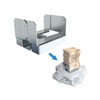 vikofan 10 PCS 4x4 Galvanized Post Base Steel Inter 3.5x3.5