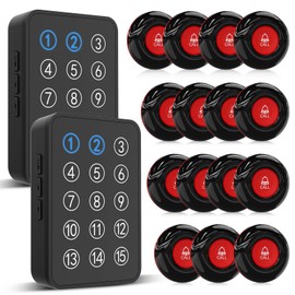 CallToU Business Call Bell, Restaurant, Wireless Chime, Call Bell, 150 m Transmission Distance, IP55 Waterproof, Call Button, Nursing Caregiver Bell, Tabletop Bell, Call Chime, Store Chime, Japanese