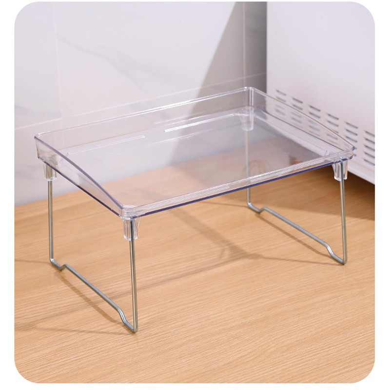 NYSUZHOUJI Desktop Storage Rack Foldable Desktop Shelf Organizer Large Space