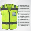 TCCFCCT Reflective Safety Vest with 5 Pockets High Visibility Vest