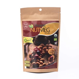 True Organic Ceylon Nutmeg Whole 3.5 Oz - USDA Certified , Pure Ceylon Premium Quality