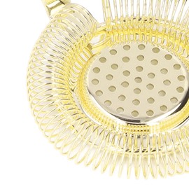 Hawthorne Strainer, Bar Strainer Professional Stainless Steel Cocktail Strainer for Bartending Restaurant Party(Gold)