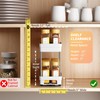 Pull Out Spice Rack Organizer for Cabinet, 3 Packs Slide