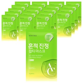 Dewytree AC Deep Blemish Soothing Mask, 1 Pack, 20 Pieces / 듀이트리 AC 딥 흔적 진정 마스크, 1개입, 20개