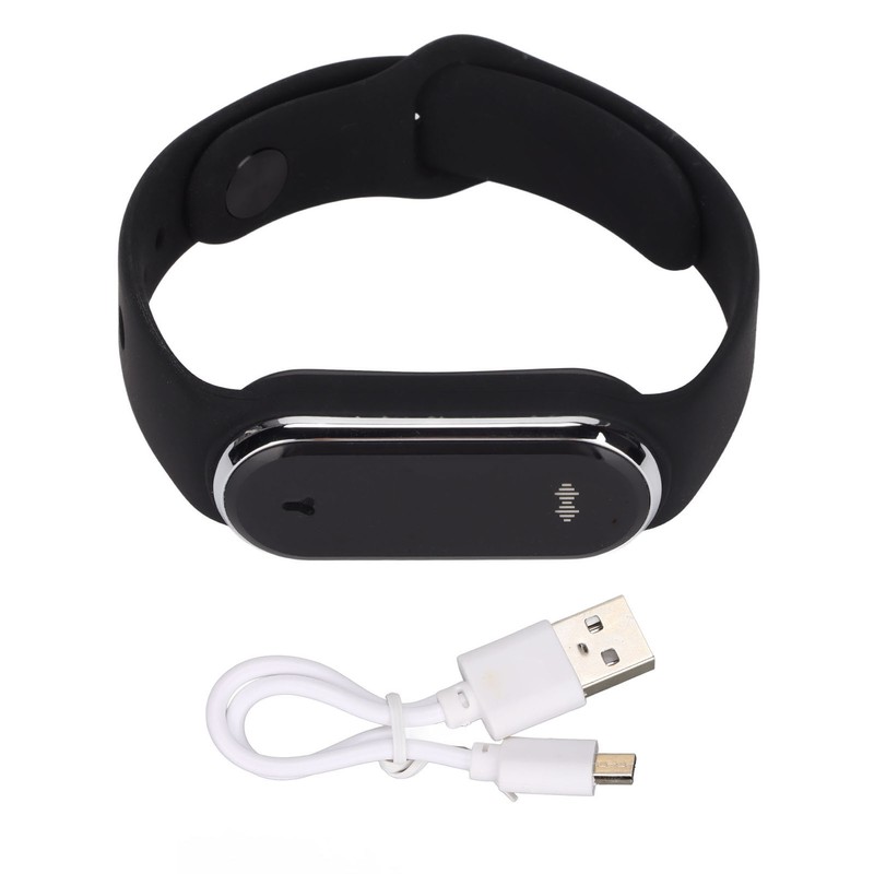 Ultrasonic Mosquito Repellent Watch Silica Gel Rechargeable LED Digital Step