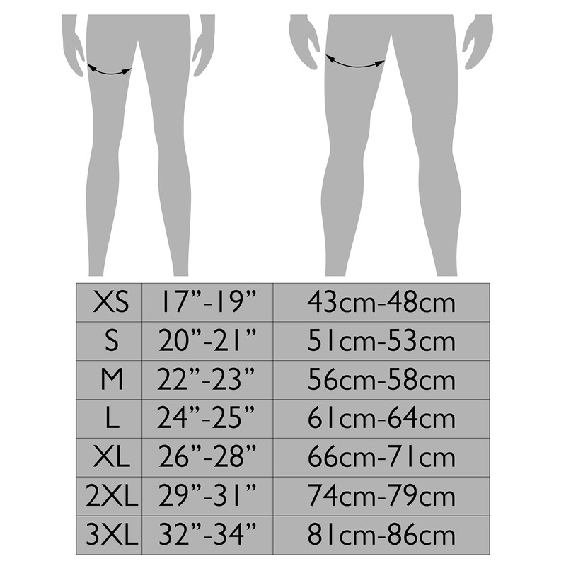 Comfisleeve Urine Bag Suspensory Sleeve - Thigh (Black, 3XL)