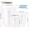 3 PCS Silicone Flexible Measuring Cups,Melting Cups for Epoxy Resin,Butter,Chocolate