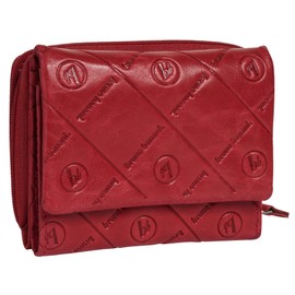 bruno banani Genuine Leather Women's Purse RFID Protection, Practical Compartment Division, 5 Insertion Options, Coin Compartment with Zip | 021827, red, Standard size, Casual