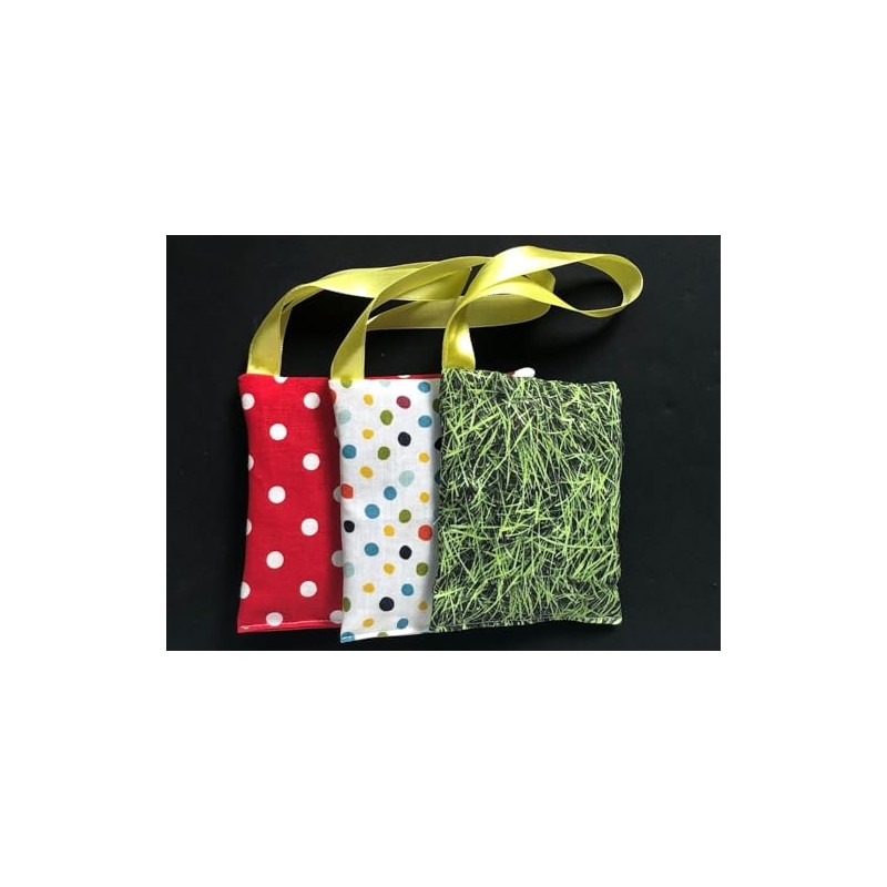 3x Lavender Cushion Miniblings Handmade Moth Protection Anti Moth Flowers