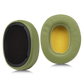 MOLGRIA Ear Pads Cushion, Replacement Protein Leather Earpads for Skullcandy Crusher Wireless Crusher Evo ANC HESH 3.0 Over-ear Headphones(Green)