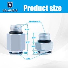 Automatic Transmission Cooler Line Connectors Compatible with for Chevy Impala 2004-2011,for Uplander 2005-2009,for Malibu 2006-2007,for Venture 2004-2005,for Monte Carlo 2004-2007