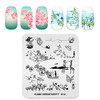 Alexnailart Nail Art Stamping Plate Chinese Style Summer Template Image