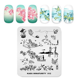 Alexnailart Nail Art Stamping Plate Chinese Style Summer Template Image Plate Nail Art Tools (IM012)