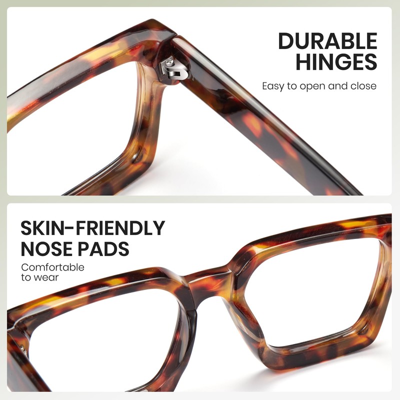 Cyxus Thick Frame Computer Glasses Blue Light Glasses for Men