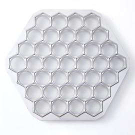 Pelmeni Maker – 37-Hole Aluminum Pelmeni Mold, Russian Ravioli Maker, Dumplings Mold for Homemade Siberian Meat Dumplings, Pierogi, and Pastry Dough Press