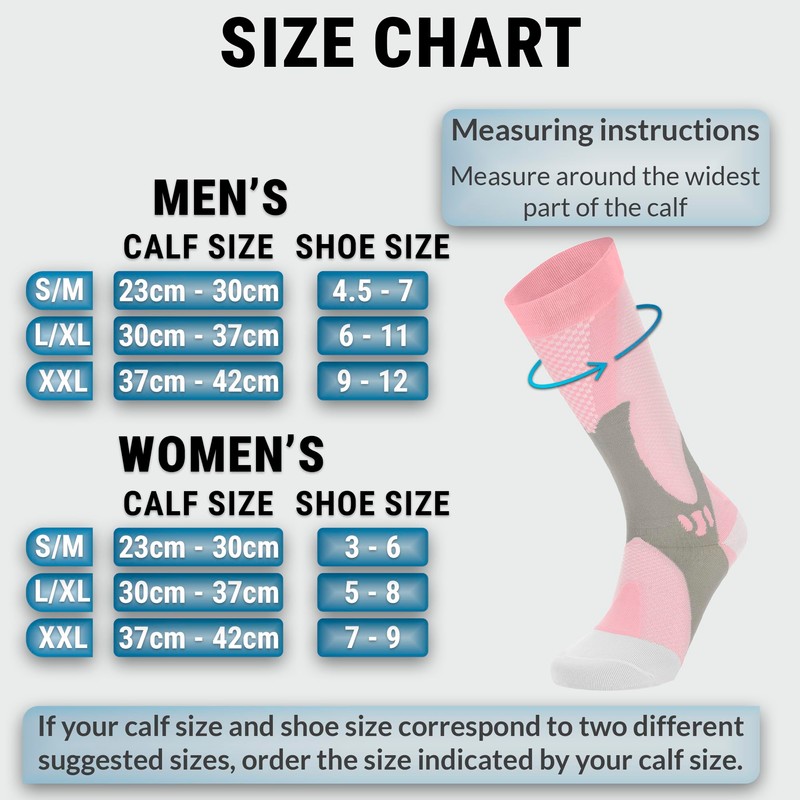 360 RELIEF 2 Pairs Compression Socks for Women & Men