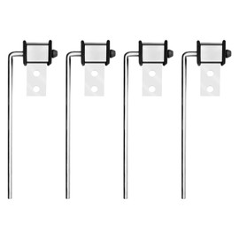 4 Pack Stainless Steel Universal Exhaust Hanger Rod Weld On Bracket, 3/8" Rod 10" Long Heavy Duty Exhaust Hangers Removal Tool