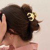 Erimberate Punk Hair Claw Clip Metal Claw Hair Clip Gold