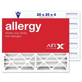AIRX FILTERS WICKED CLEAN AIR. 20x25x4 MERV 11 HVAC AC Furnace Air Filter Replacement for White Rodgers FR2000M-108 FR2000M-111, Allergy 6-Pack, Made in the USA
