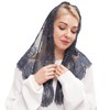 Ammmscaf Velos triangulares de encaje Mantilla para cubrir la cabeza,