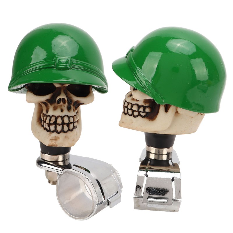 Skull Shape Steering Wheel Spinner Booster Car Power Handle Suicide