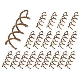 Mini Skater 1.88" Spiral Hair Pin Twist Barrette Spin Pins Non-Scratch Round Tips Twist Screw Hair Pin for Women Bun Hair Style DIY(Brown, Set of 20)