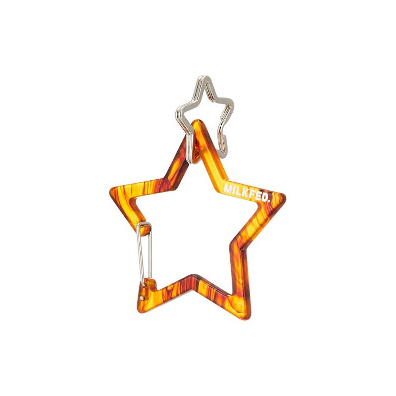 Milkfed 103211054028 NEO STAR CARABINER Key Chain, Brown, One Size,